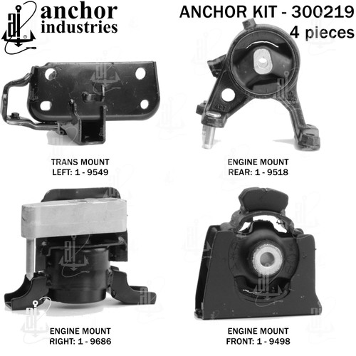 Engine Mount Kit 300219 - back view