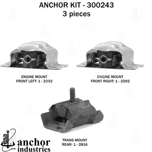 Engine Mount Kit 300243 - front view