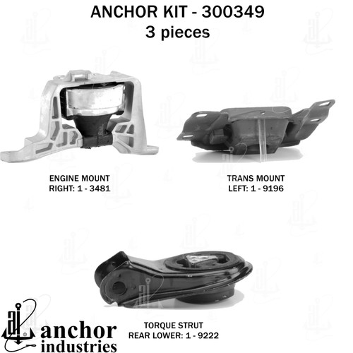 Engine Mount Kit 300349 - back view