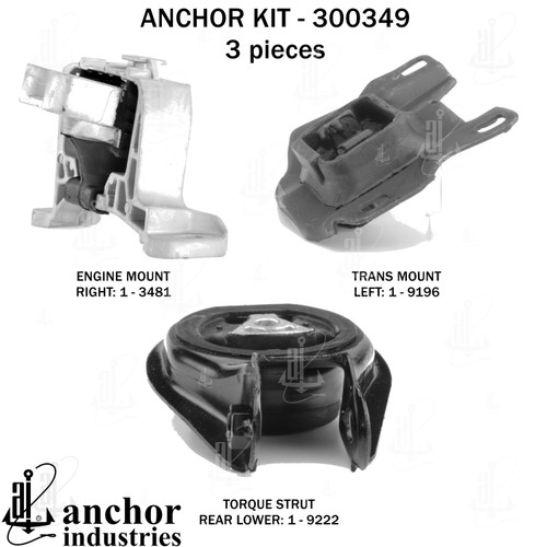Engine Mount Kit 300349 - left view