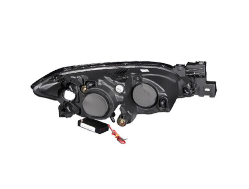 ANZO Projector Headlights w/ Halo Black (CCFL) for Mazda 3 | 121228