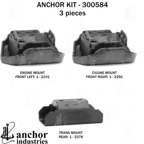 Engine Mount Kit 300584 - back view
