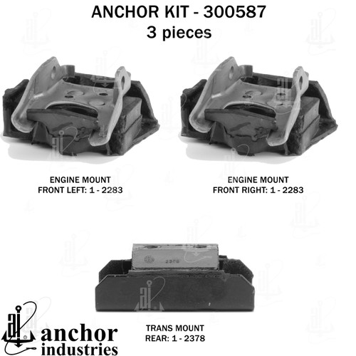 Engine Mount Kit 300587 - front view