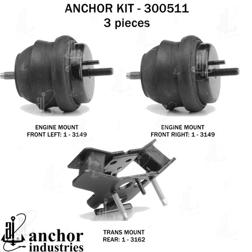 Engine Mount Kit 300511 - front view