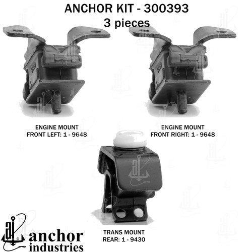 Engine Mount Kit 300393 - left view