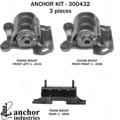 Engine Mount Kit 300432 - front view