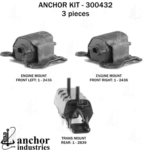 Engine Mount Kit 300432 - left view