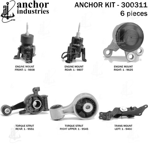 Engine Mount Kit 300311 - back view