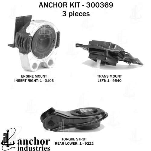 Engine Mount Kit 300369 - back view