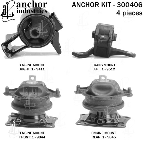 Engine Mount Kit 300406 - front view