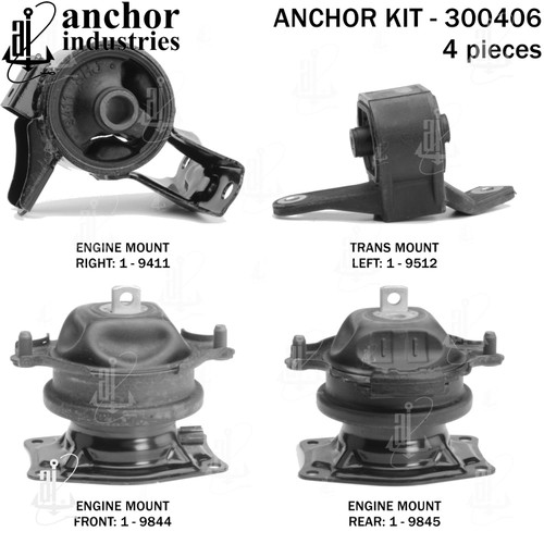 Engine Mount Kit 300406 - back view