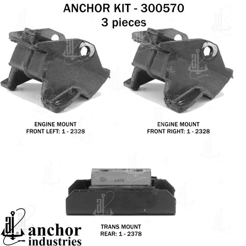 Engine Mount Kit 300570 - front view