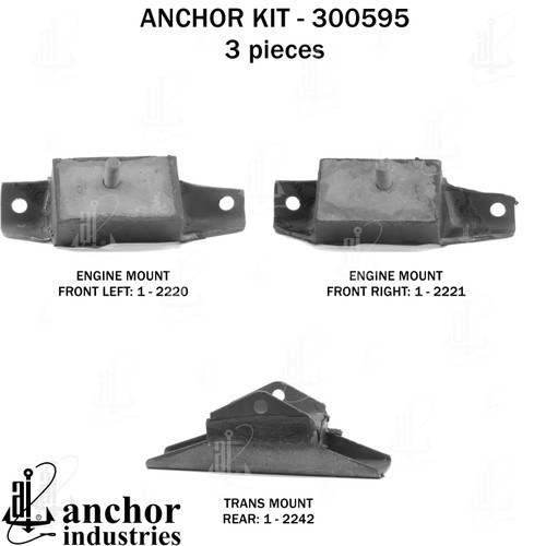 Engine Mount Kit 300595 - front view