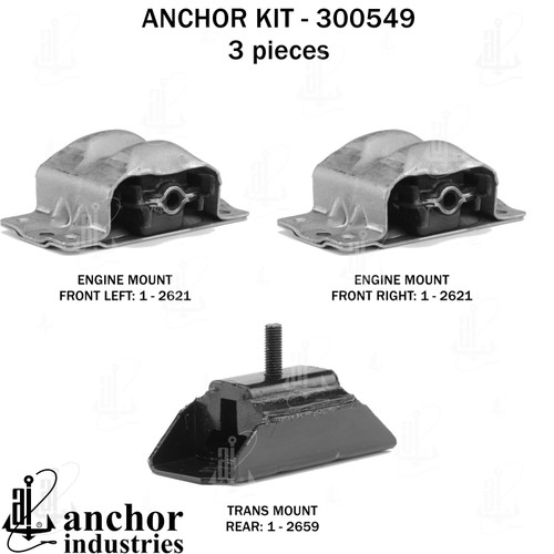 Engine Mount Kit 300549 - front view