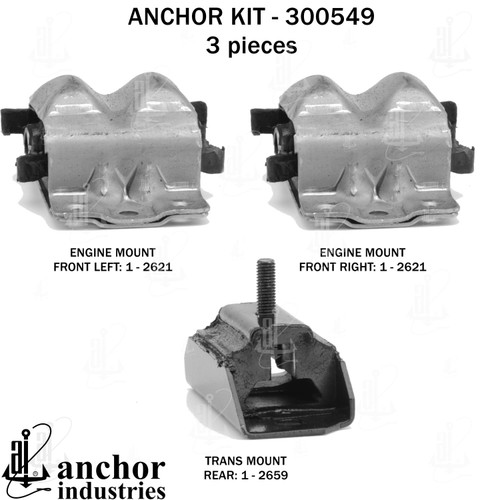 Engine Mount Kit 300549 - left view