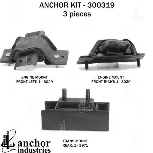 Engine Mount Kit 300319 - front view