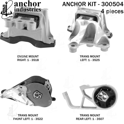 Engine Mount Kit 300504 - front view