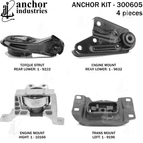 Engine Mount Kit 300605 - front view