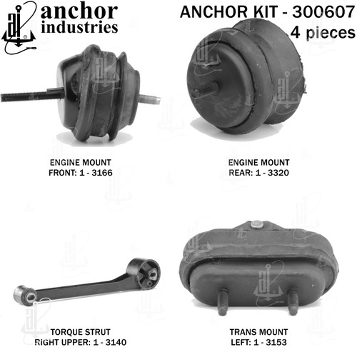 Engine Mount Kit 300607 - front view
