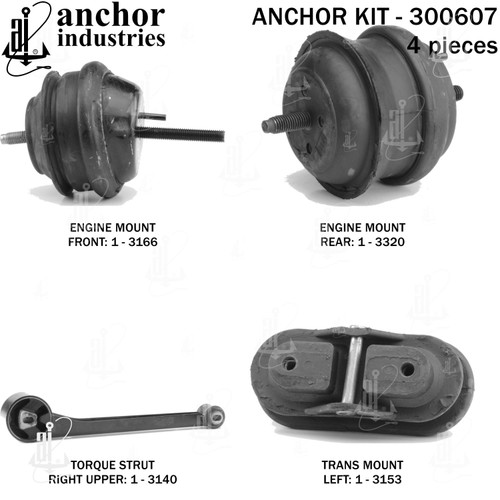 Engine Mount Kit 300607 - back view