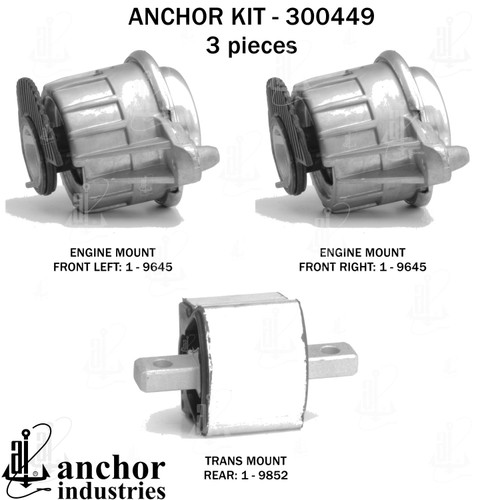 Engine Mount Kit 300449 - back view