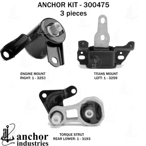 Engine Mount Kit 300475 - front view