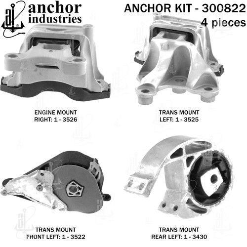 Engine Mount Kit 300822 - back view