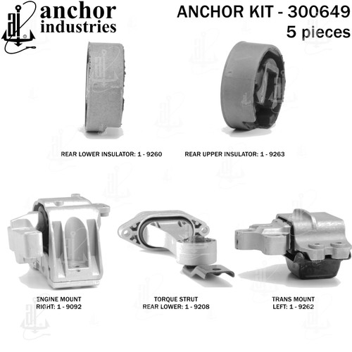 Engine Mount Kit 300649 - left view