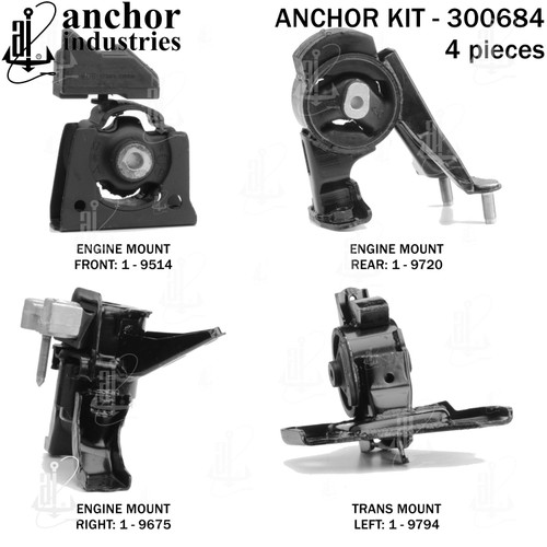 Engine Mount Kit 300684 - front view
