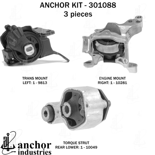 Engine Mount Kit 301088 - back view