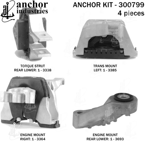 Engine Mount Kit 300799 - left view