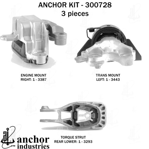 Engine Mount Kit 300728 - front view