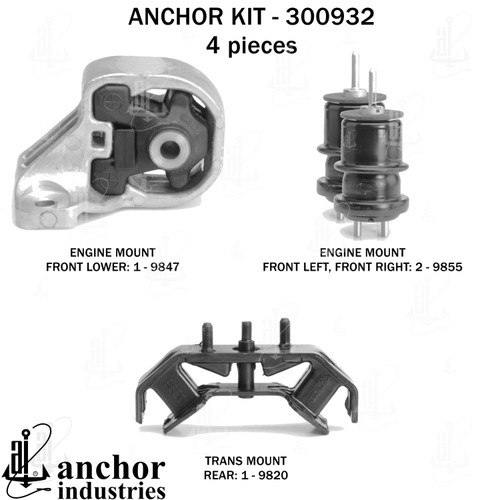 Engine Mount Kit 300932 - front view