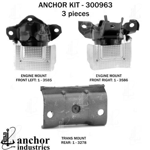 Engine Mount Kit 300963 - back view