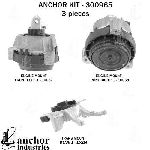 Engine Mount Kit 300965 - back view
