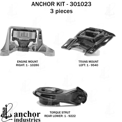 Engine Mount Kit 301023 - front view