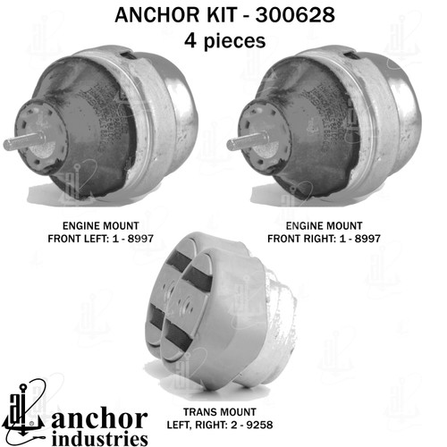 Engine Mount Kit 300628 - left view