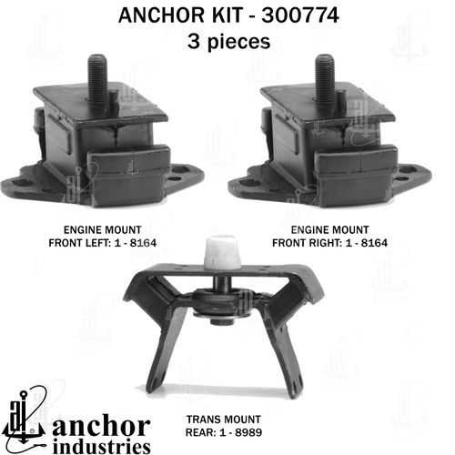 Engine Mount Kit 300774 - left view