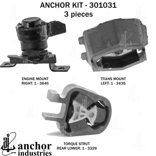 Engine Mount Kit 301031 - back view