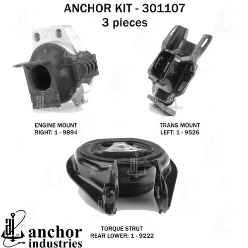 Engine Mount Kit 301107 - left view