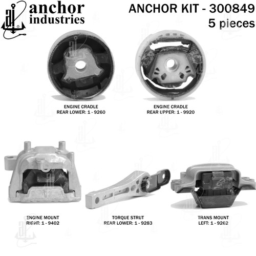 Engine Mount Kit 300849 - back view