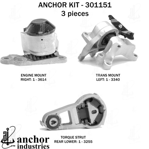Engine Mount Kit 301151 - back view