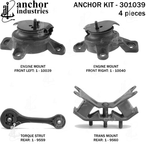 Engine Mount Kit 301039 - front view