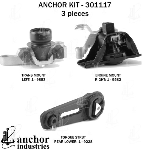 Engine Mount Kit 301117 - back view