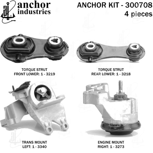 Engine Mount Kit 300708 - front view