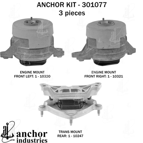 Engine Mount Kit 301077 - back view