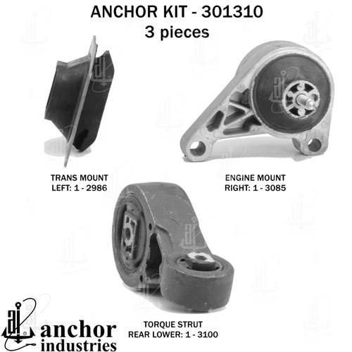 Engine Mount Kit 301310 - right view