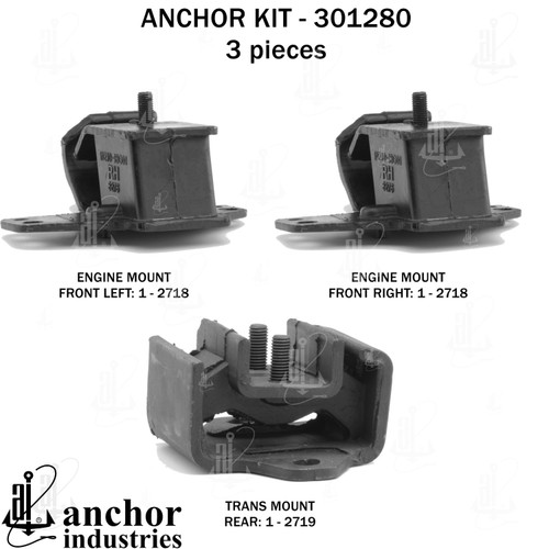 Engine Mount Kit 301280 - back view