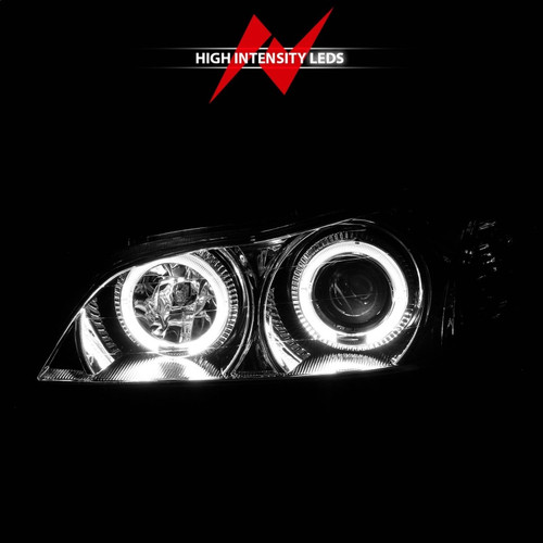 ANZO Projector Headlights w/ Halo Chrome for Infiniti I30 | 121078