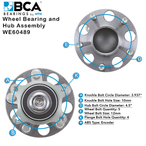 Gen 3 Wheel Hub Assembly WE60489 - alternate view